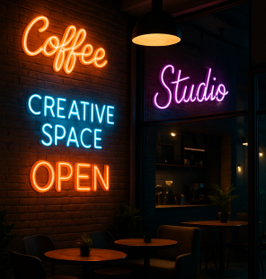 Tại Sao Nên Lựa Chọn Đèn Neon Sign Cho Quán Cafe, Studio Năm 2025?