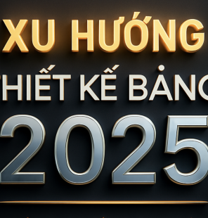 Xu Hướng Thiết Kế Bảng Hiệu Quảng Cáo 2025: Những Ý Tưởng Độc Đáo Dành Cho Doanh Nghiệp
